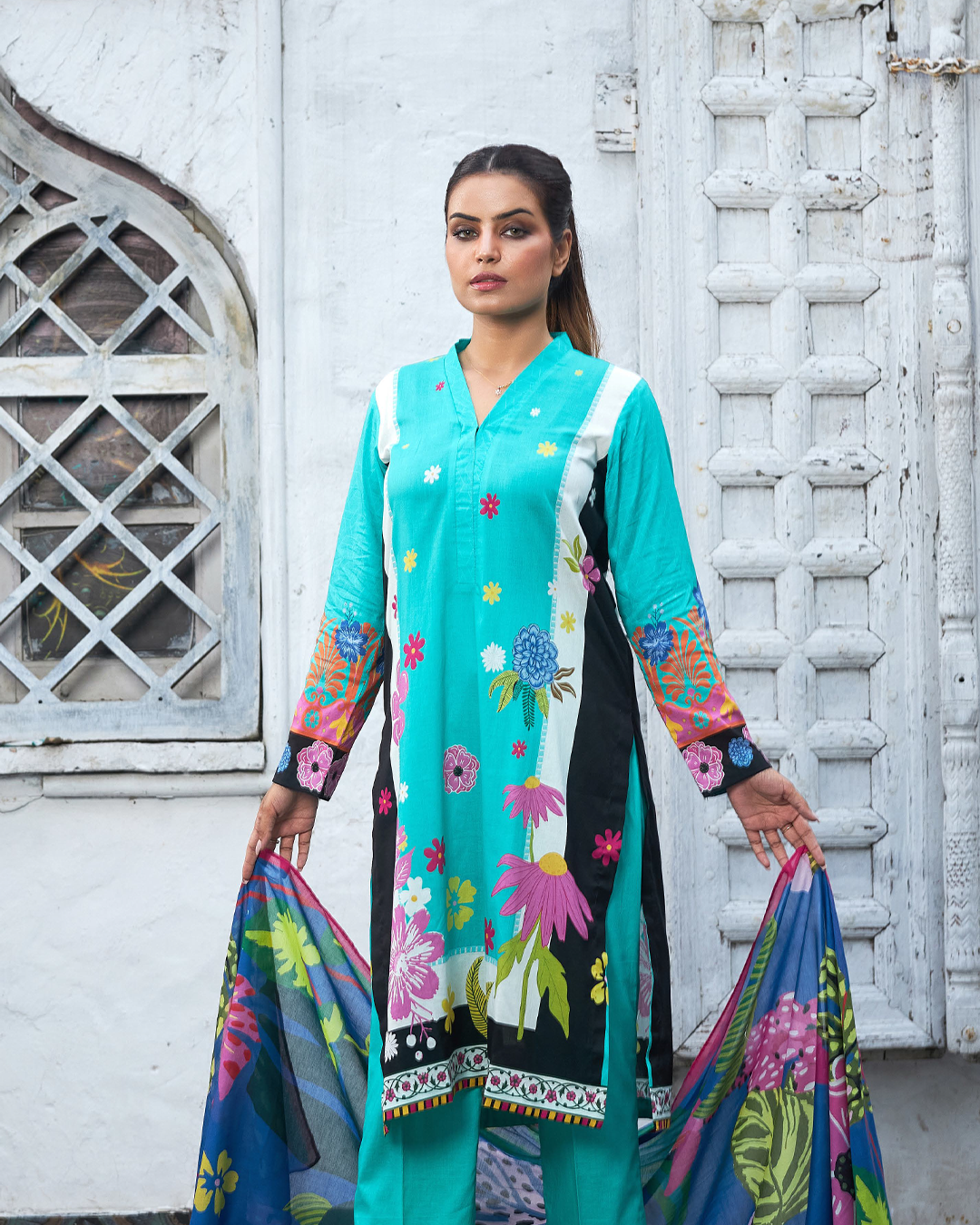 iT Fabric Store Zink Digital Premium Cotton 3 Piece Suit